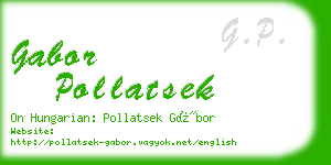 gabor pollatsek business card